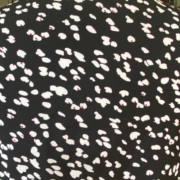 Abstract Floral Babydoll Tie Ruffle Crop Top Boho Cottagecore Y2K Dark Fairy-M - Picture 7 of 10